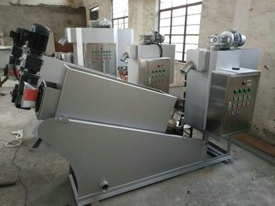 kopen Energiebesparende schroefpers ontwatering waterbesparende slibmachine voor voedsel afval online manufacture