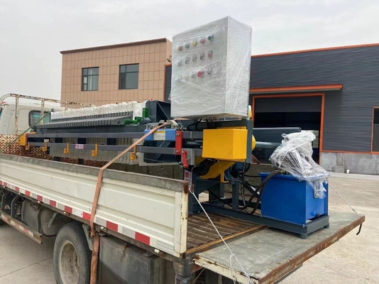 kopen Industriële wagentyp slibwasmachine slibontwatering machine hydraulisch oliefilter filterpers slib online manufacture