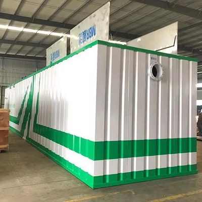 kopen Elektrische automatische besturing PLC Siemens geïntegreerd roestvrij staal Mbbr Pakket Containers Huishoudelijke en industriële afvalwaterzuiveringsinstallatie online manufacture