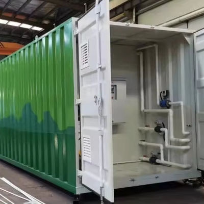 kopen 50/100/200m3/d MBR Bioreacteur Containerized Wastewater Treatment Plant Met Electric Auto Control PLC  Compact Design online vervaardiging