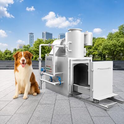 kopen Automatische rookloze medische afvalverbrandingsinstallatie voor ziekenhuizen met een hoge capaciteit van 50 tot 1000 kg online vervaardiging