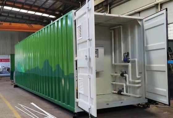 Containersystemen voor het verwerken van afvalwater, mobiele installaties
